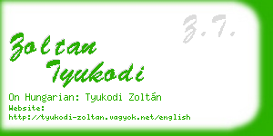 zoltan tyukodi business card